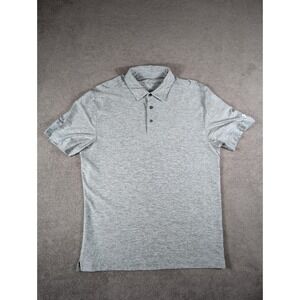 Under Armour Men's Golf Polo Shirt Size M Gray Fox Prairie Golf Club IN LOGO